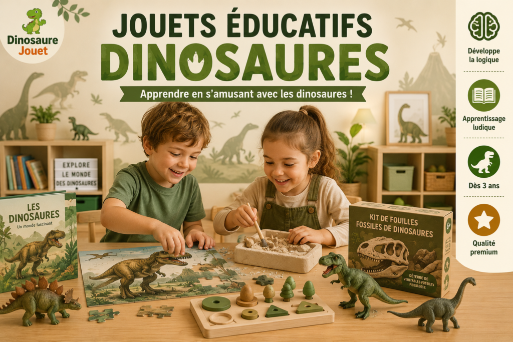Salle de jeux éducative aux dinosaures