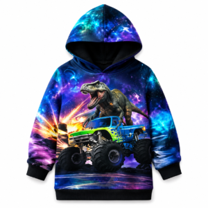 sweat a capuche dinosaure garcon idee cadeau mode jurassique
