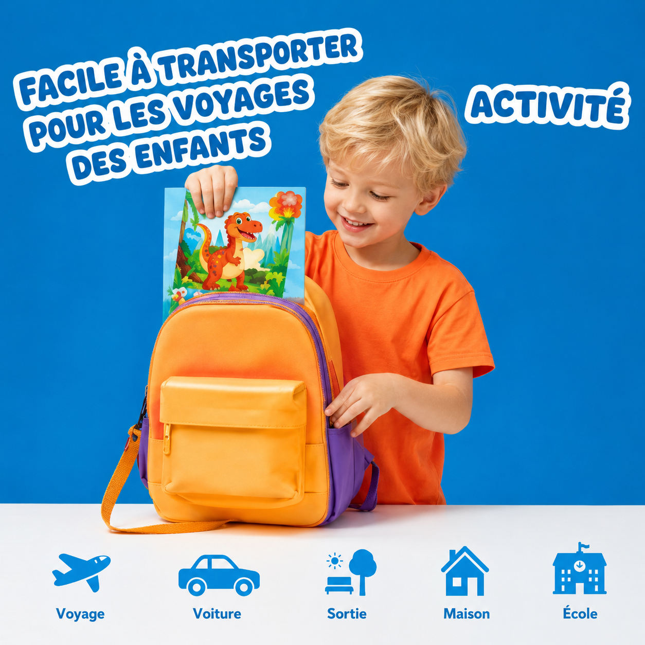 Puzzle magnétique pour enfant en voyage