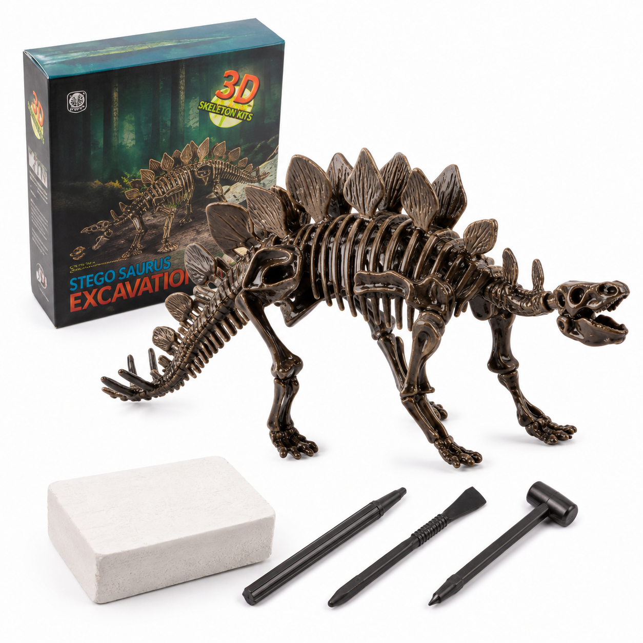 Trousse d’excavation de stégosaure en 3D