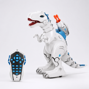 dinosaure rc robot intelligent programmable avec effet jet de feu