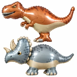 ballon t-rex geant sur pied et compagnie pack decoration anniversaire dino
