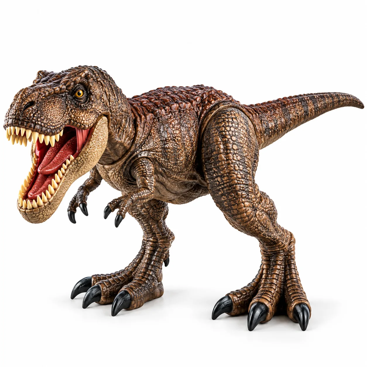 figurine tete qui bouge dinosaure t-rex geant interactif avec effets sonores
